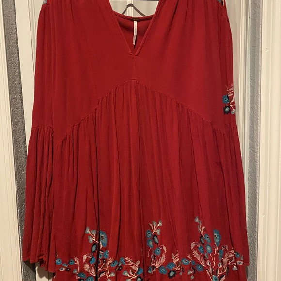 Free People Flared Sleeve Mini Dress - Picture 4 of 7